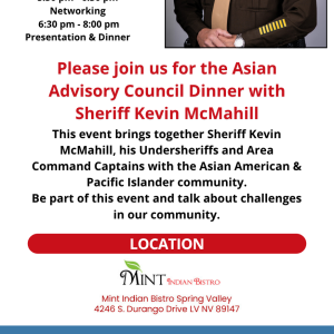 2026 Sheriff's Asian Advisory Council VIP Table of 8